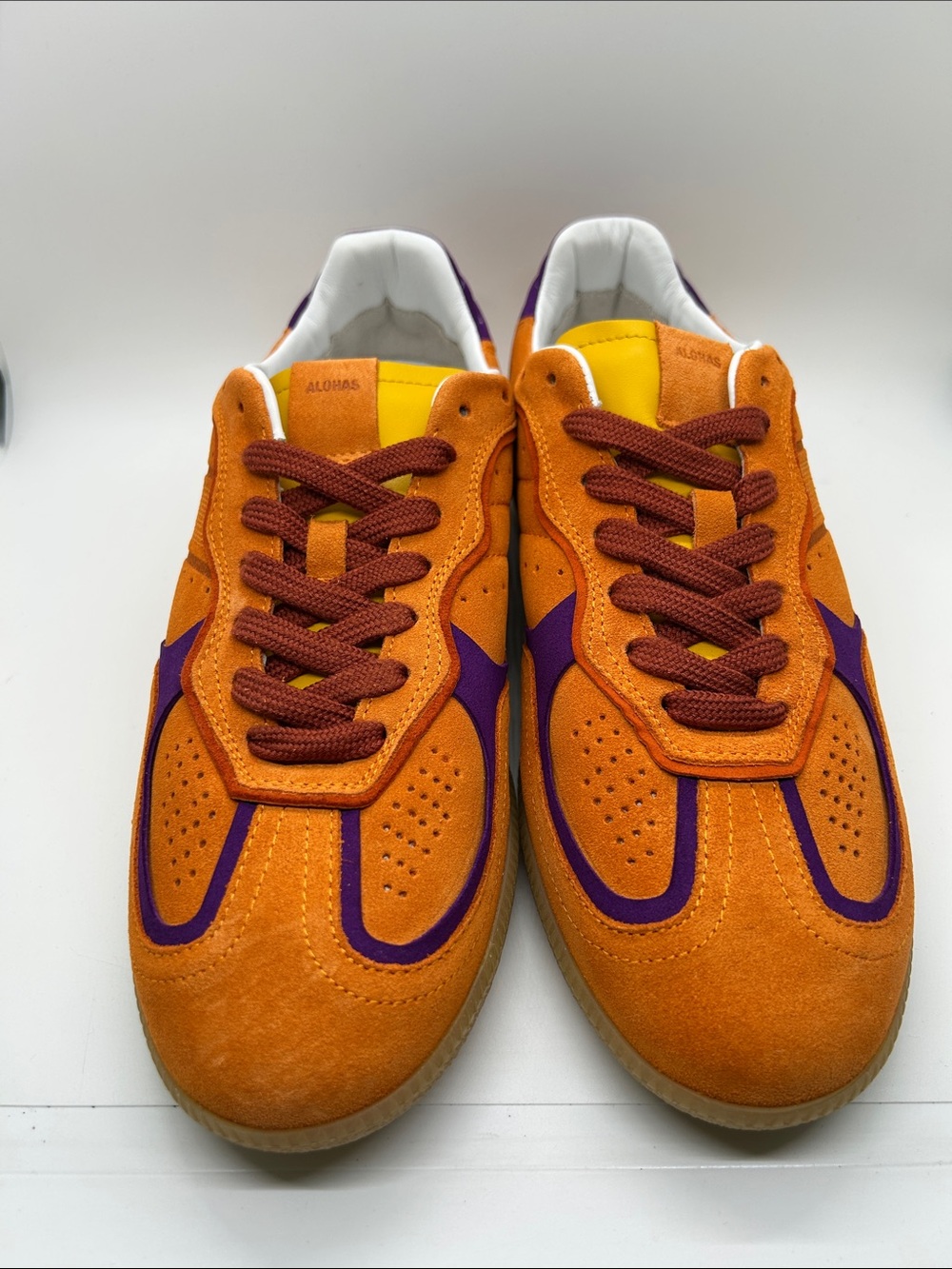 ALOHAS NIB TB.490 Rife Orange Suede Sneakers Shoes **Size 41/US 10-10.5**🔥🔥 - Picture 3 of 8